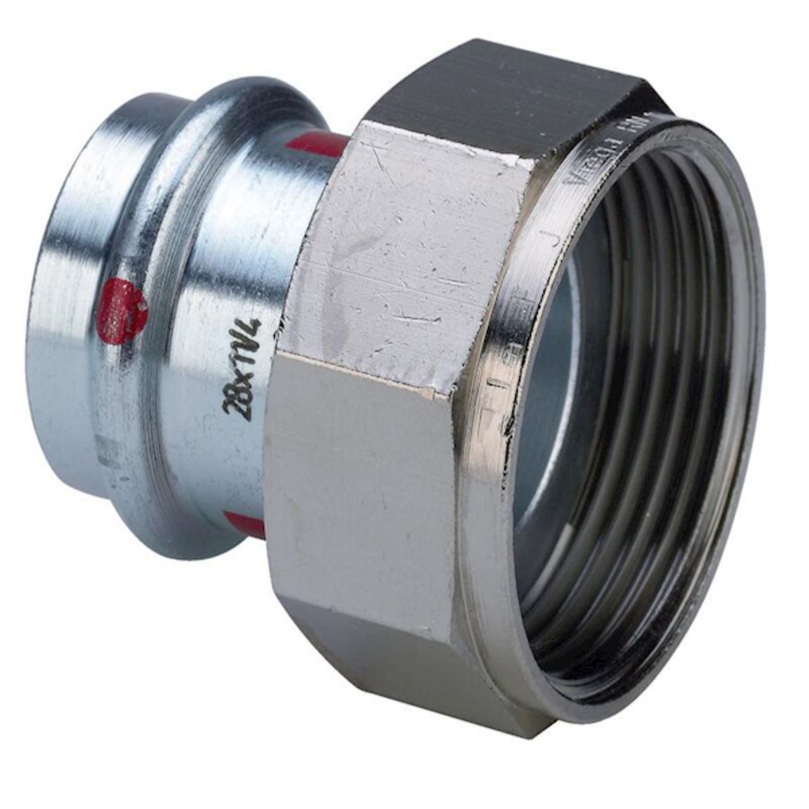 2-del. koppeling persaansluiting PRESTABO 18x1" wartel vlakdichtend 1163 VVE=5