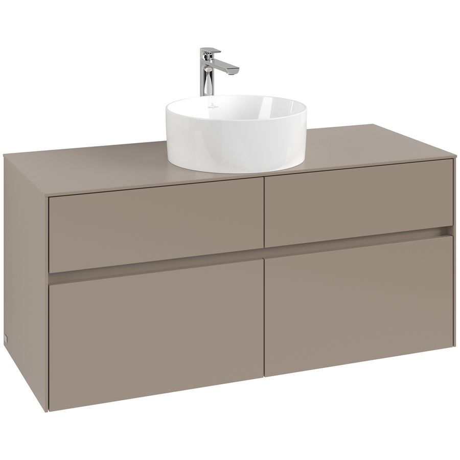 Wastafelonderkast Collaro 1200x548x500mm Taupe C041B0VM
