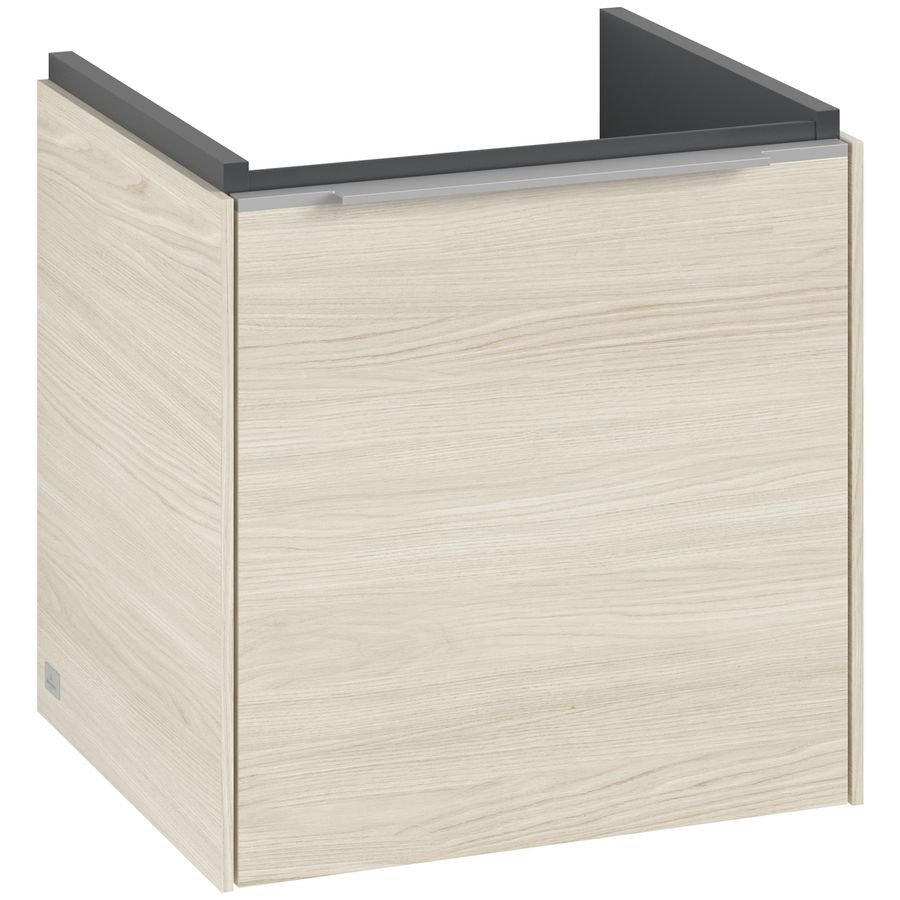 Wastafelonderkastkast SUBWAY 3.0 423x429x377,5mm White Oak C58100AA greep alu. glans