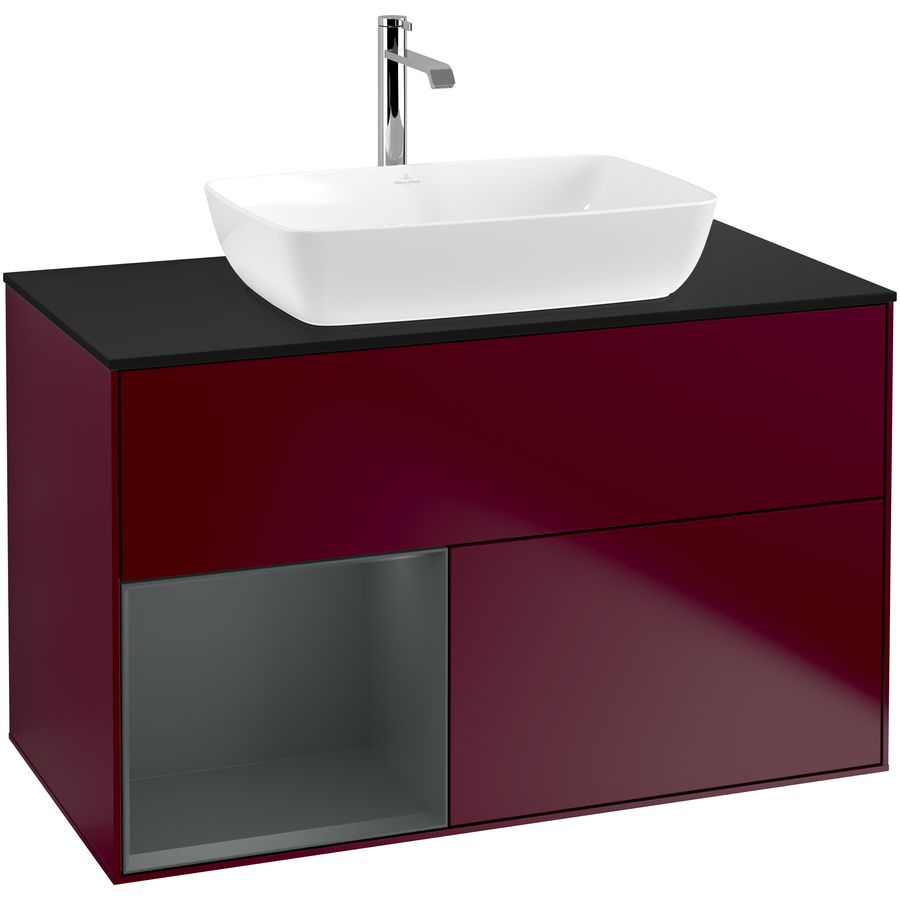 Wastafelonderkast Finion 1000x603x501mm Peony Matt Lacquer F772HGHB
