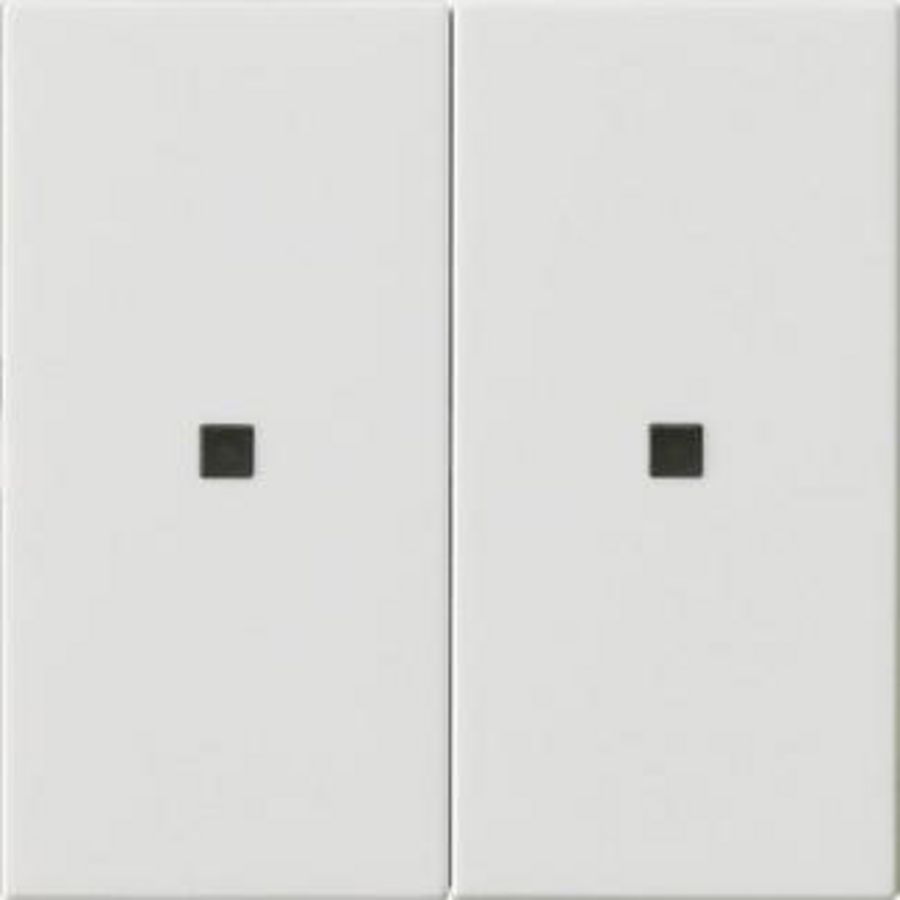 RF Multi bedieningselement-opzetstuk 2-voudig KNX System 55 zuiver wit