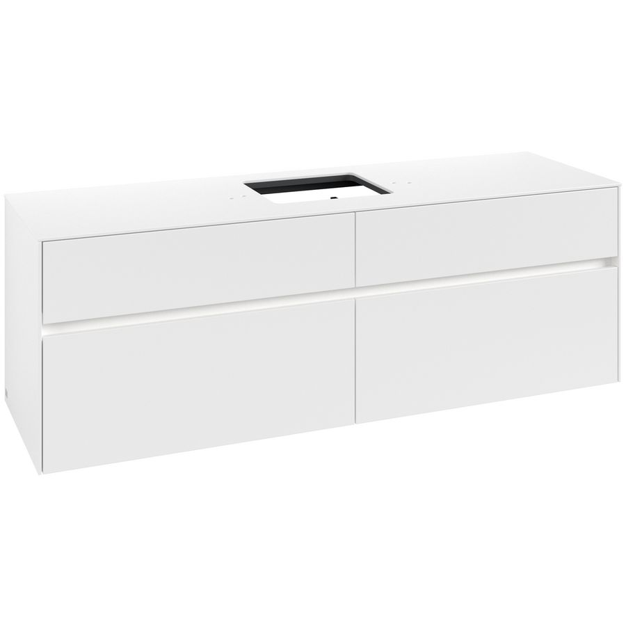 Wastafelonderkast Collaro 1600x548x500mm Wh.Matt C134B0MS