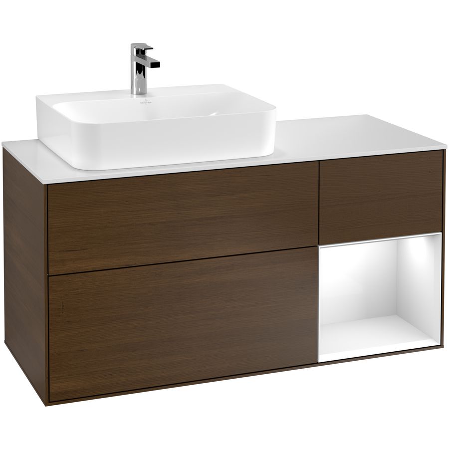 Wastafelonderkast Finion 1200x603x501mm W.Veneer F151GFGN