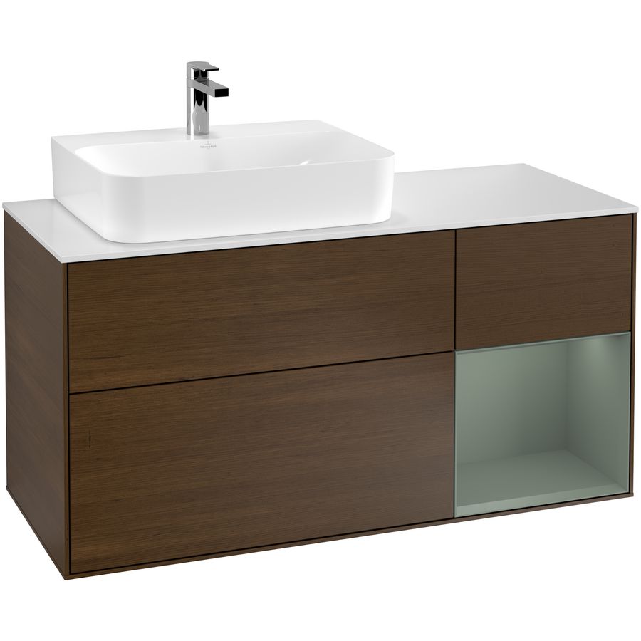 Wastafelonderkast Finion 1200x603x501mm W.Veneer F151GMGN