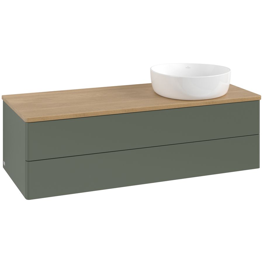 Wastafelonderkast Antao 1200x360x500mm L.Green Matt Lacquer K23011HL