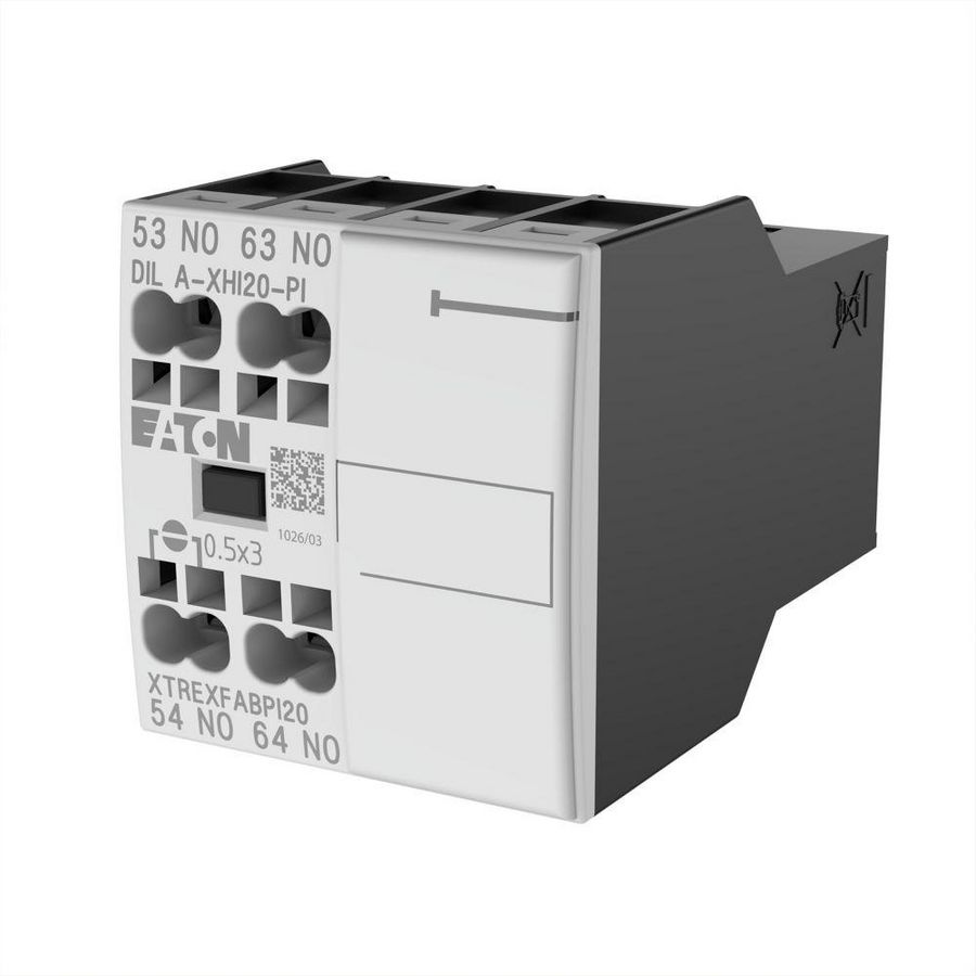 Hulpcontactblok 2m 0v frontmont. DILA DILM7-DILM15 VVE=5