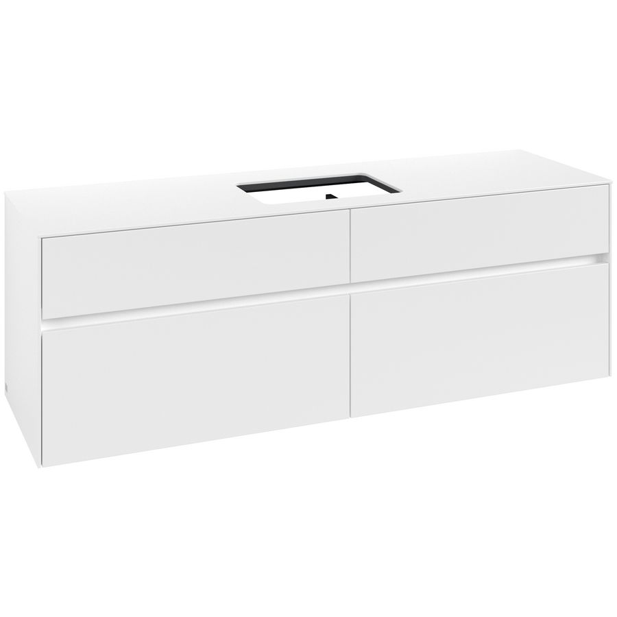 Wastafelonderkast Collaro 1600x548x500mm Wh.Matt C12000MS