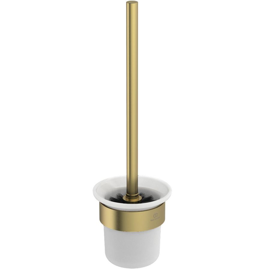 conca closetborstelgarnituur rond wandmontage brushed gold (mat goudkleurig) T