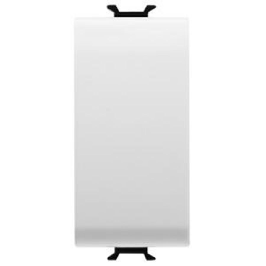 DRUKKNOP 1P 250 Vac-NO 16 A-NEUTRAAL-1 MODULE-GLANZE VVE=12