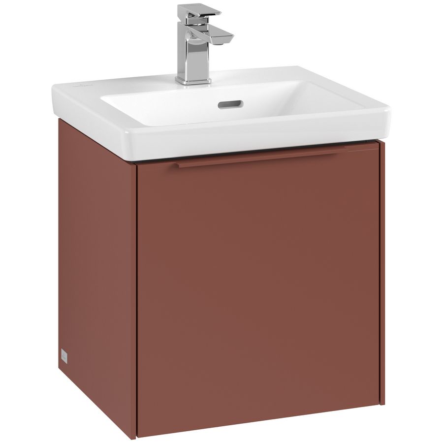 Wastafelonderkastkast SUBWAY 3.0 423x429x377,5mm Wine Red C58102AH greep monochroom