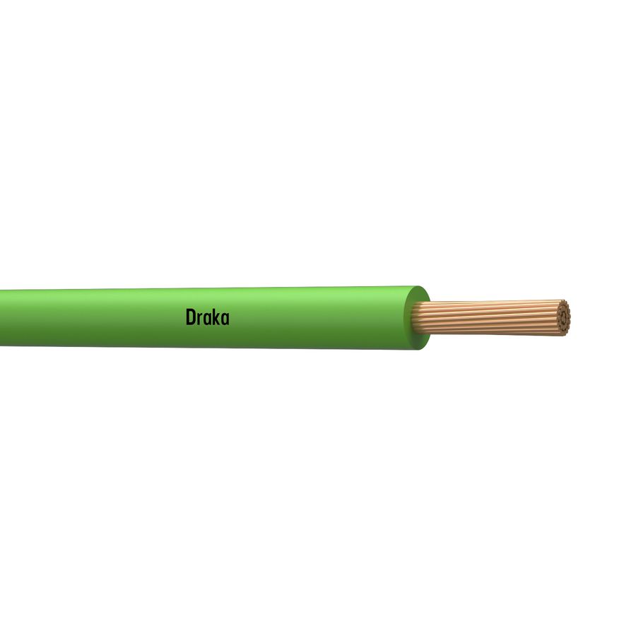 Doos a 100m. installatiedraad H07Z1-K halogeenvrij Cca 70C 450/750V gn# 1,5mm² (Groen)