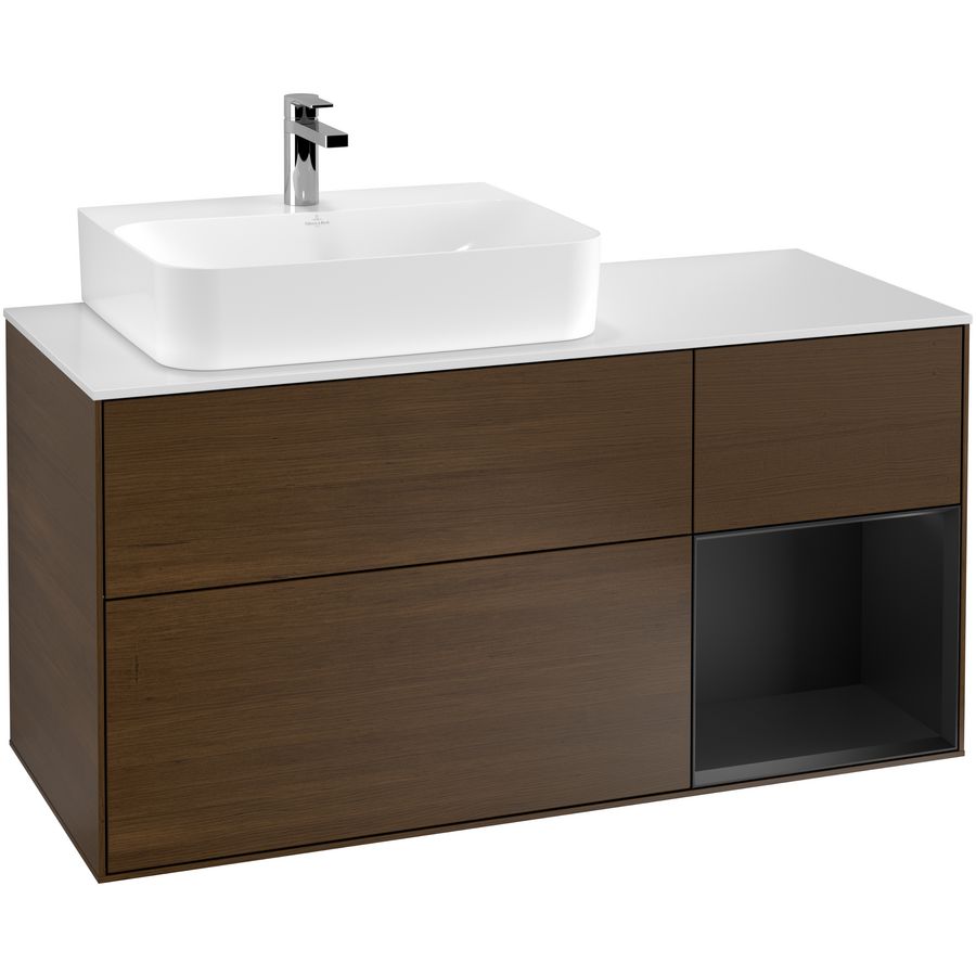 Wastafelonderkast Finion 1200x603x501mm W.Veneer F151PDGN