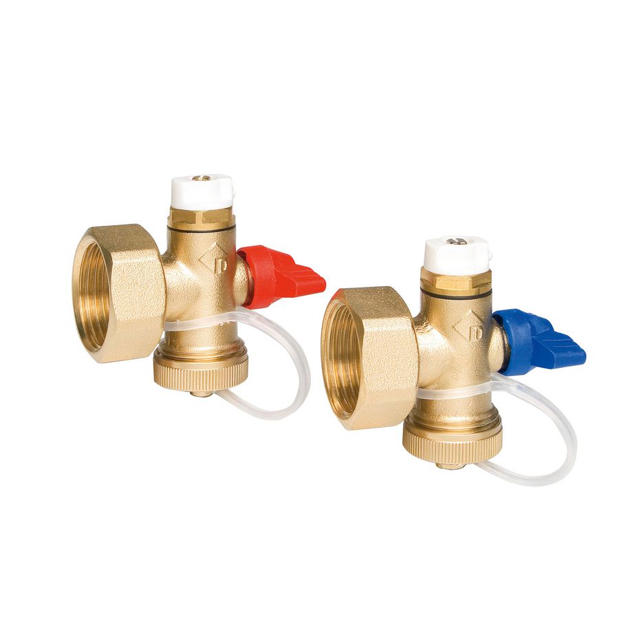 Eindset ES-QS 1+wartelmoer+dichting man.ontluchter messing
