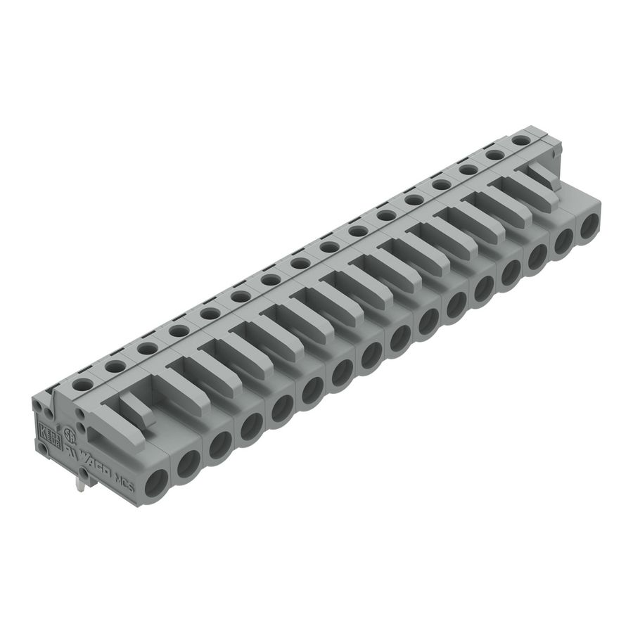 THT FE steker HA raster 5mm grijs 232-246 VVE=25