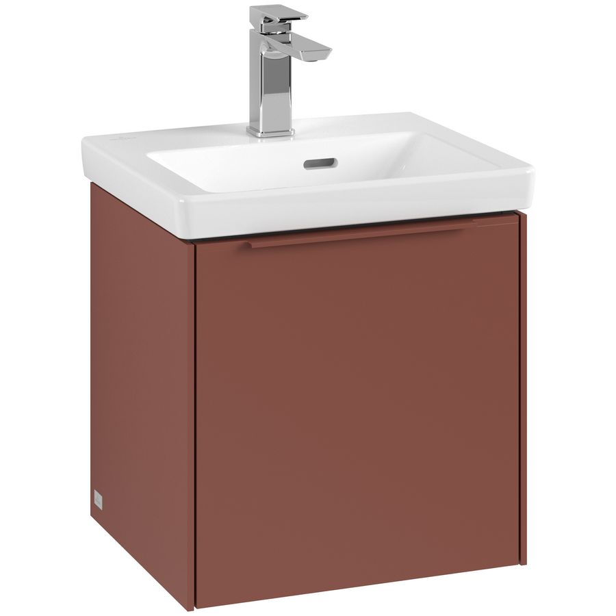 Wastafelonderkastkast SUBWAY 3.0 423x429x377,5mm Wine Red C58202AH greep monochroom