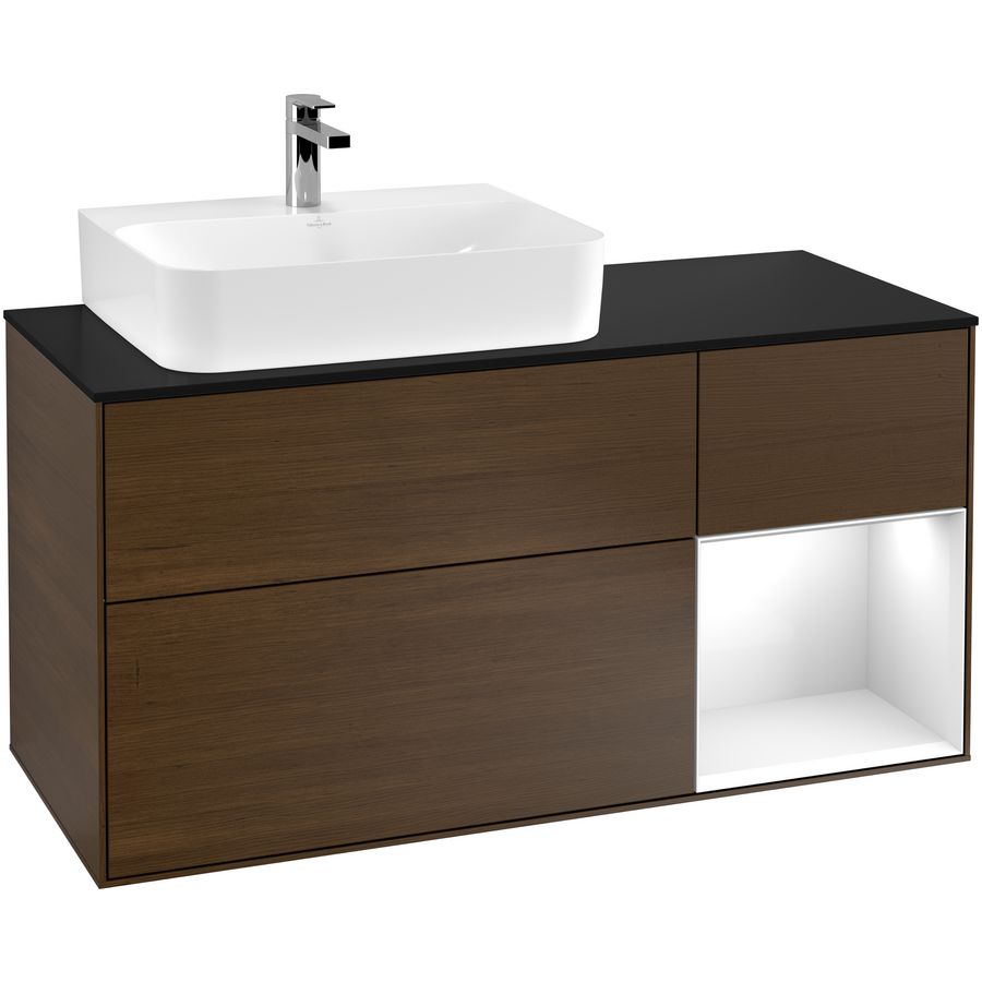 Wastafelonderkast Finion 1200x603x501mm W.Veneer F152GFGN