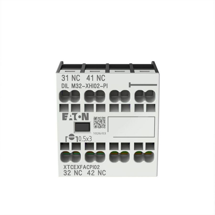 Hulpcontactblok 0m 2v frontmont. DILM7-DILM38 VVE=5
