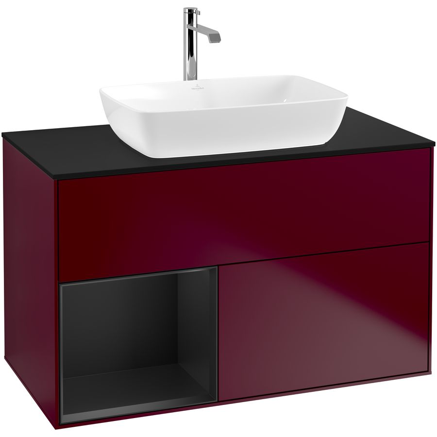 Wastafelonderkast Finion 1000x603x501mm Peony Matt Lacquer F772PDHB
