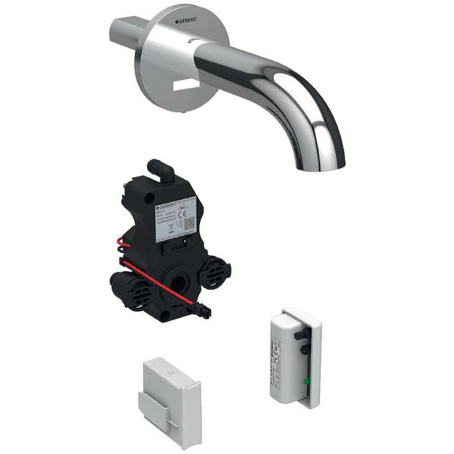 Piave wastafelkraan  170mm chr wandmod gener. +meng unit