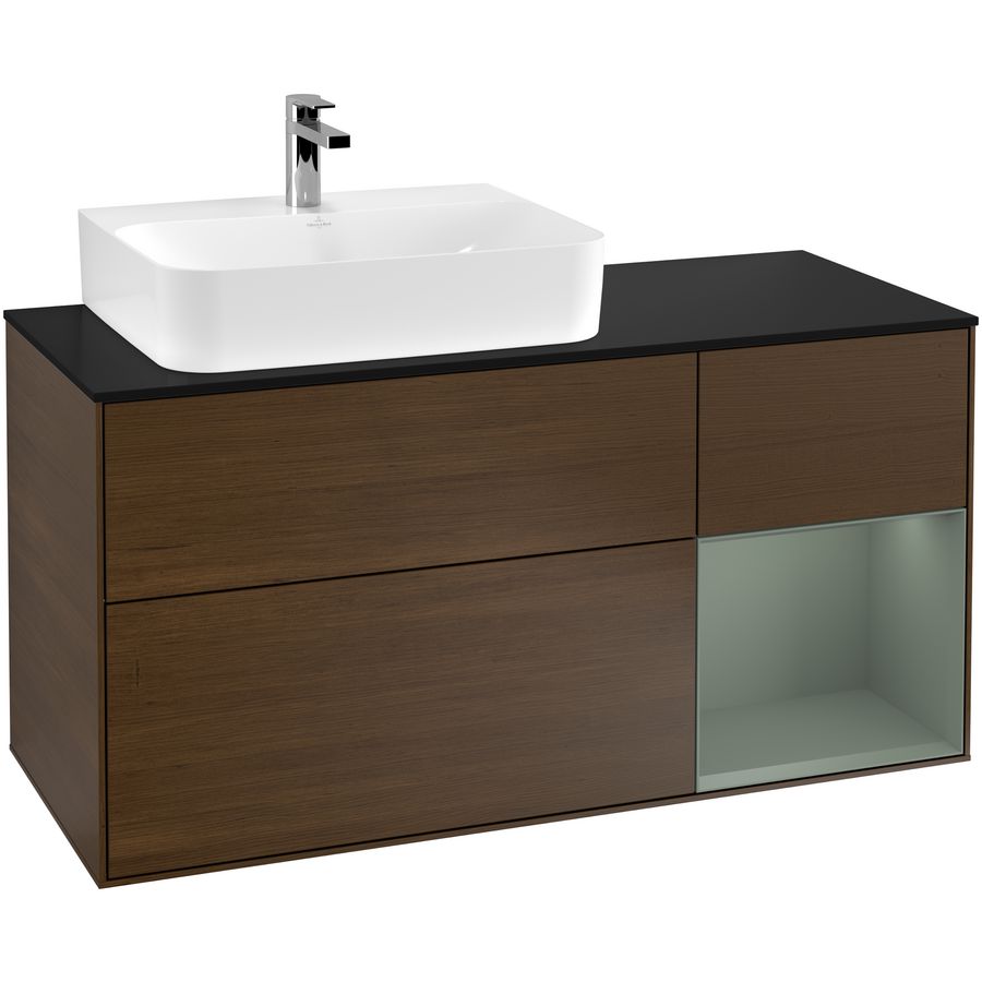 Wastafelonderkast Finion 1200x603x501mm W.Veneer F152GMGN