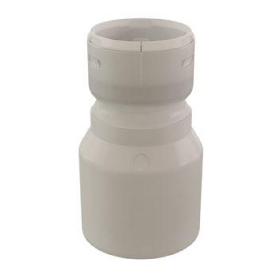 Verloop PP120 80 spie x 60 flex transparant