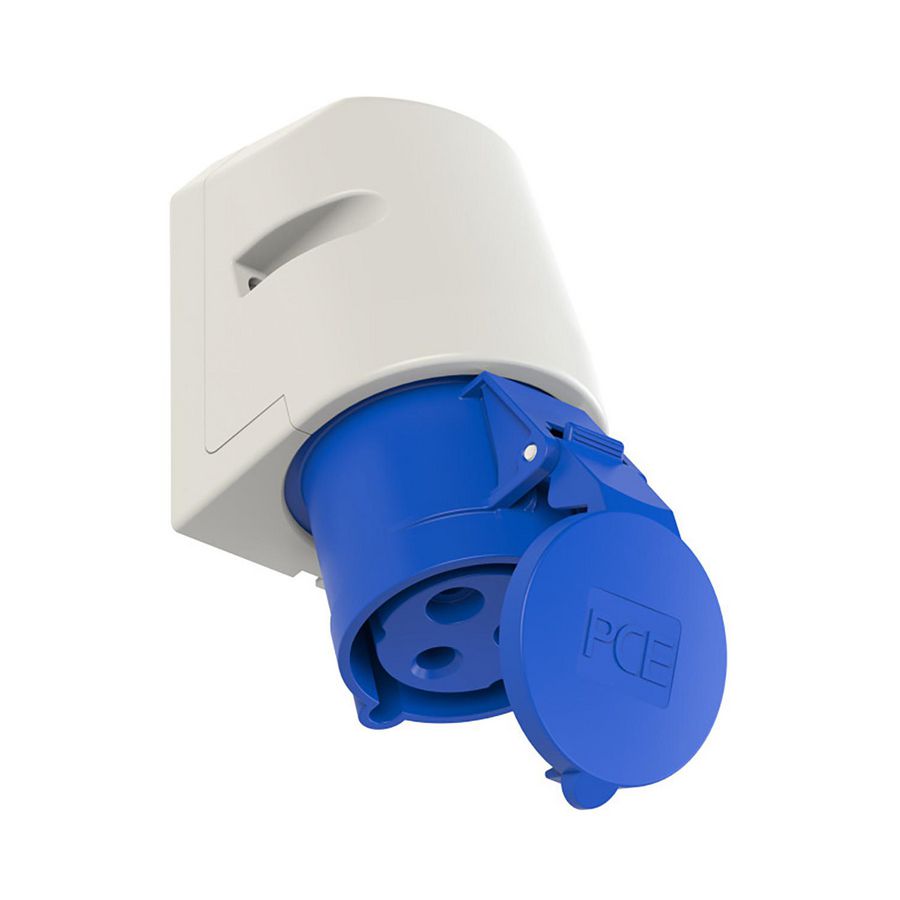 Wandcontactdoos CEE 32A 3p 230V 6h blauw IP44 VVE=10