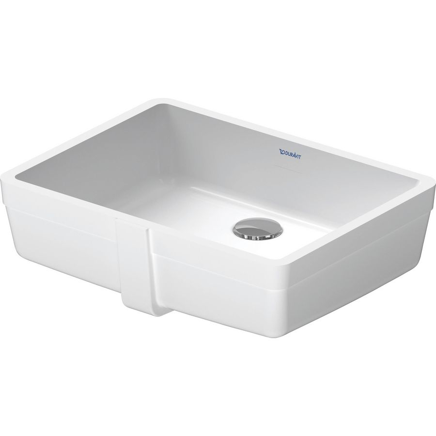 VERO #033043 inbouwwastafel 465mm wit zonder kraangat met overloop