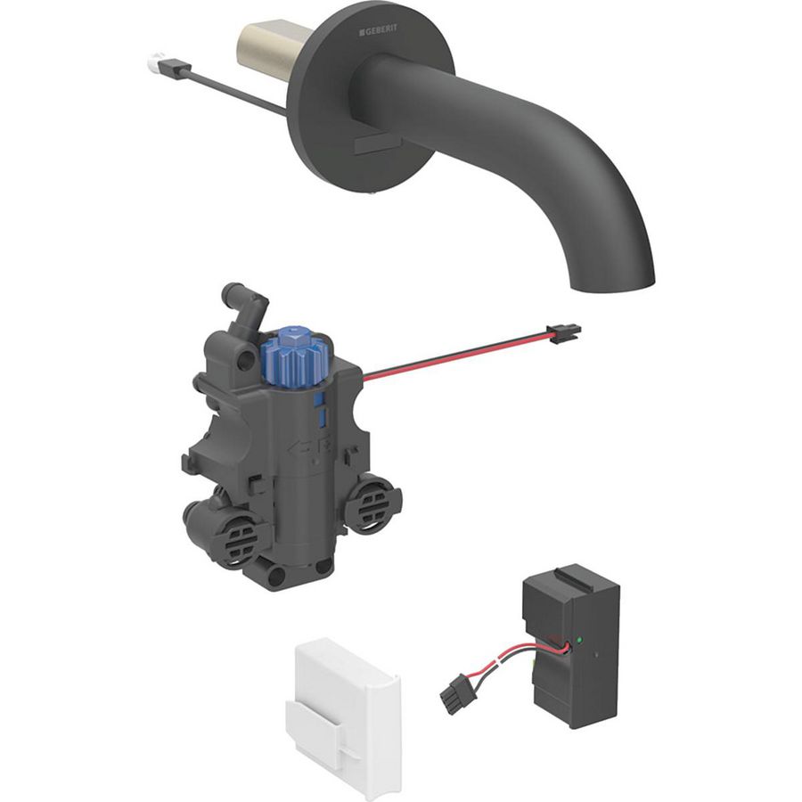 Piave wst wandthemost.kr netv. inb-functiebox matzwart L=22cm