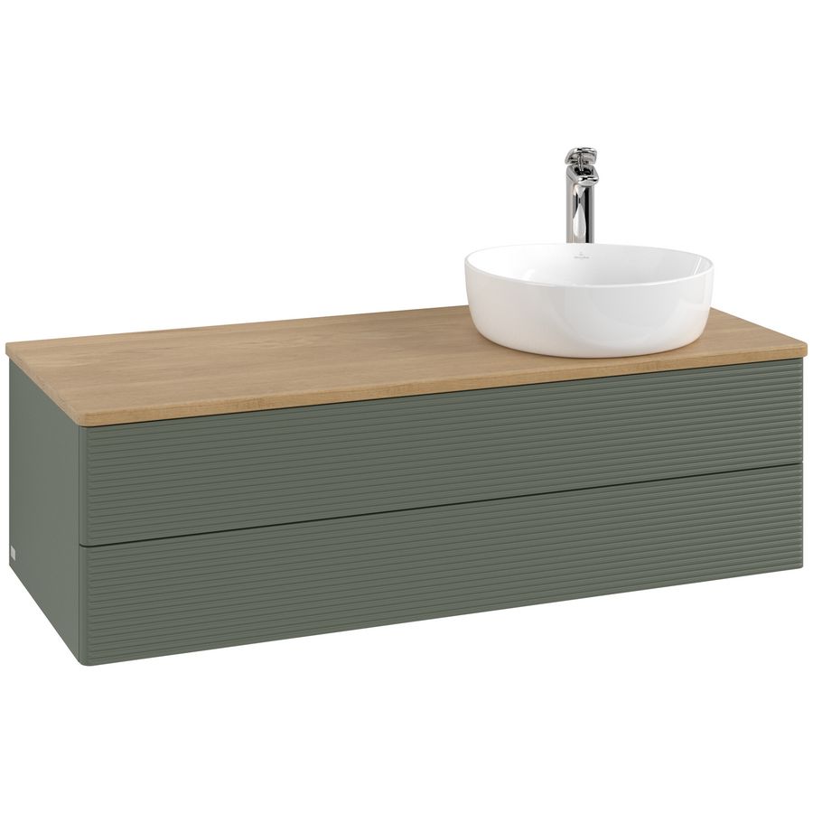 Wastafelonderkast Antao 1200x360x500mm L.Green Matt Lacquer K23151HL