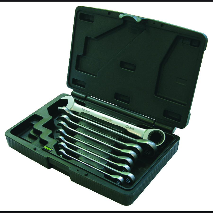 Ringratel-steeksleutelset 8delig 8 t/m 19mm