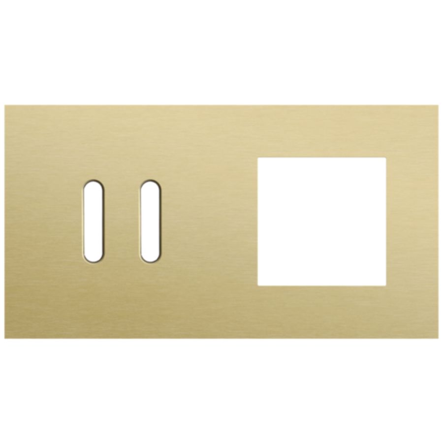 Afdekplaat 2-voud horiz. 71mm centerafst. 227-56807