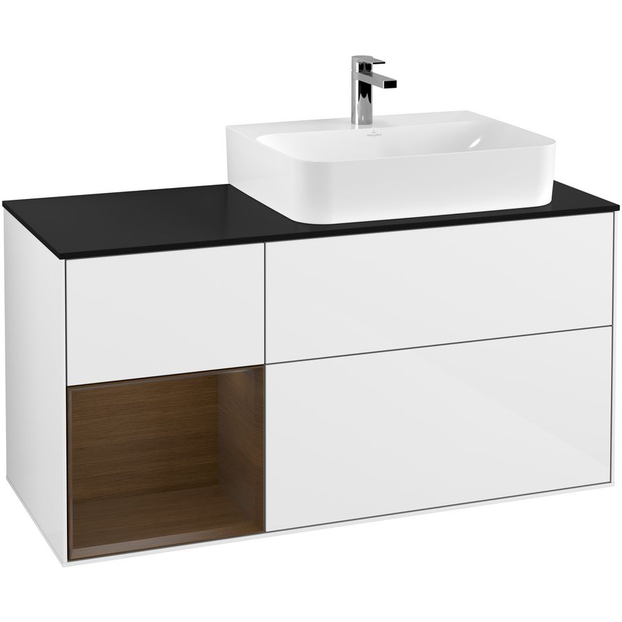 Wastafelonderkast Finion 1200x603x501mm G.White.L F142GNGF