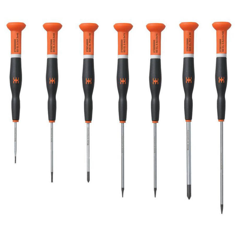 Schroevendraaierset Gesleufde en kruiskop PH 2750160000