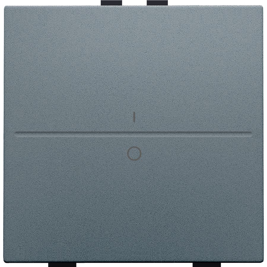 Enkelv. toets opdruk "I" en "0" RF schakelaar/knop blue grey