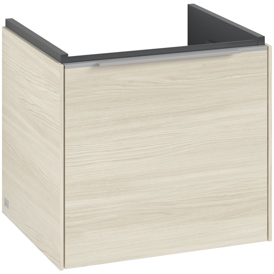 Wastafelonderkastkast SUBWAY 3.0 473x429x407,5mm White Oak C58000AA greep alu. glans