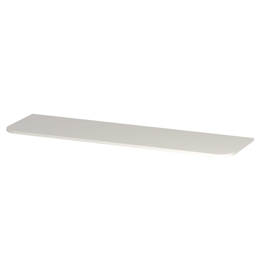 Topplaat gelakt tbv afgeronde onderkast 160cm mat wit