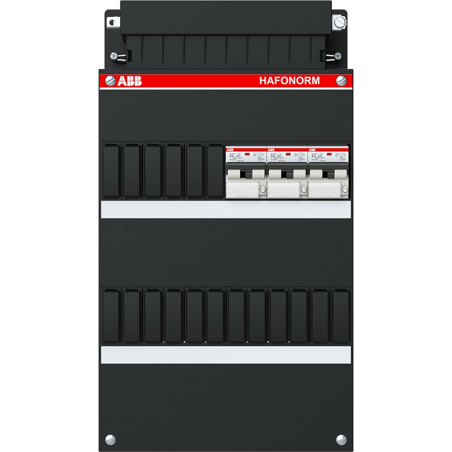 Installatiekast 3x 16A/30mA 1-f