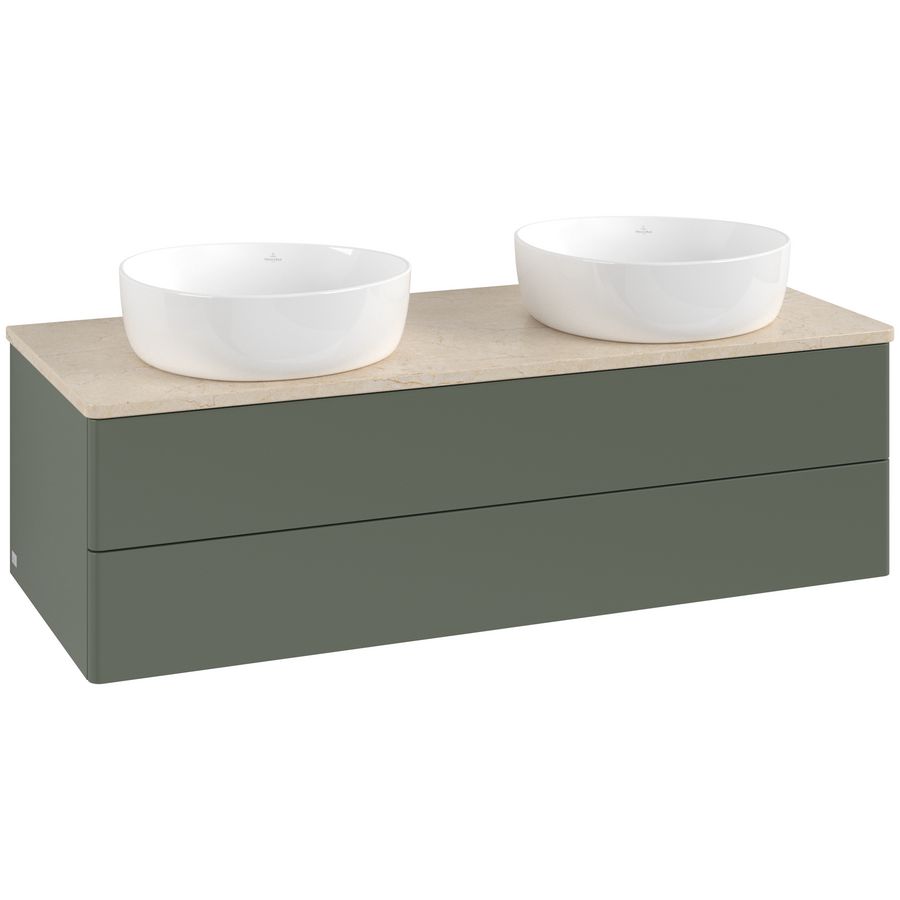 Wastafelonderkast Antao 1200x360x500mm L.Green Matt Lacquer K24013HL