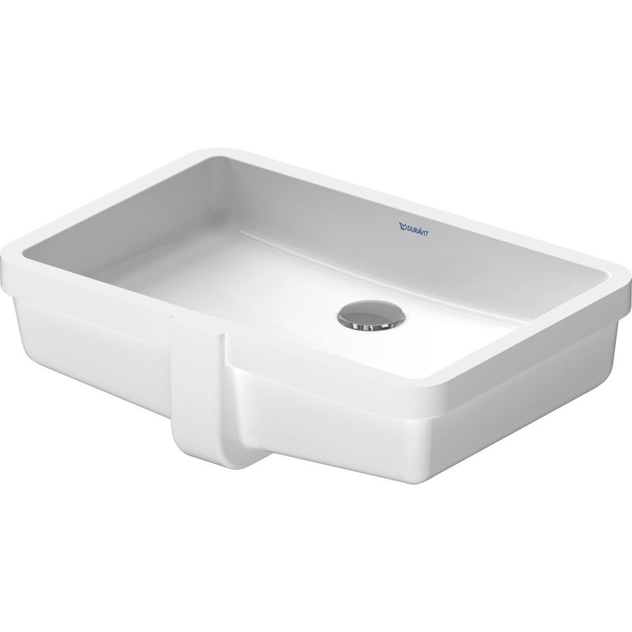 VERO #033048 inbouwwastafel 485mm wit zonder kraangat met overloop