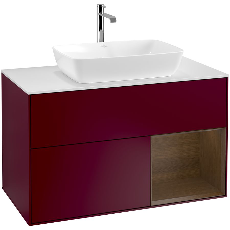 Wastafelonderkast Finion 1000x603x501mm Peony Matt Lacquer F781GNHB