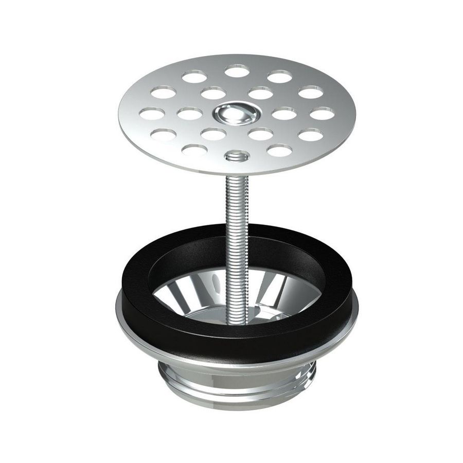Hevel urinoir Ø63 M1"1/4 + RVS rooster centr. schroef
