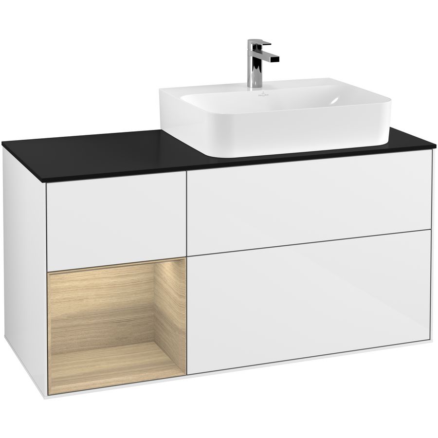 Wastafelonderkast Finion 1200x603x501mm G.White.L F142PCGF
