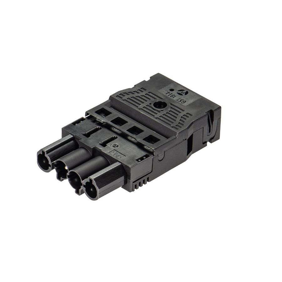 Kabelsteker GST18I4 male zwart veer VVE=50