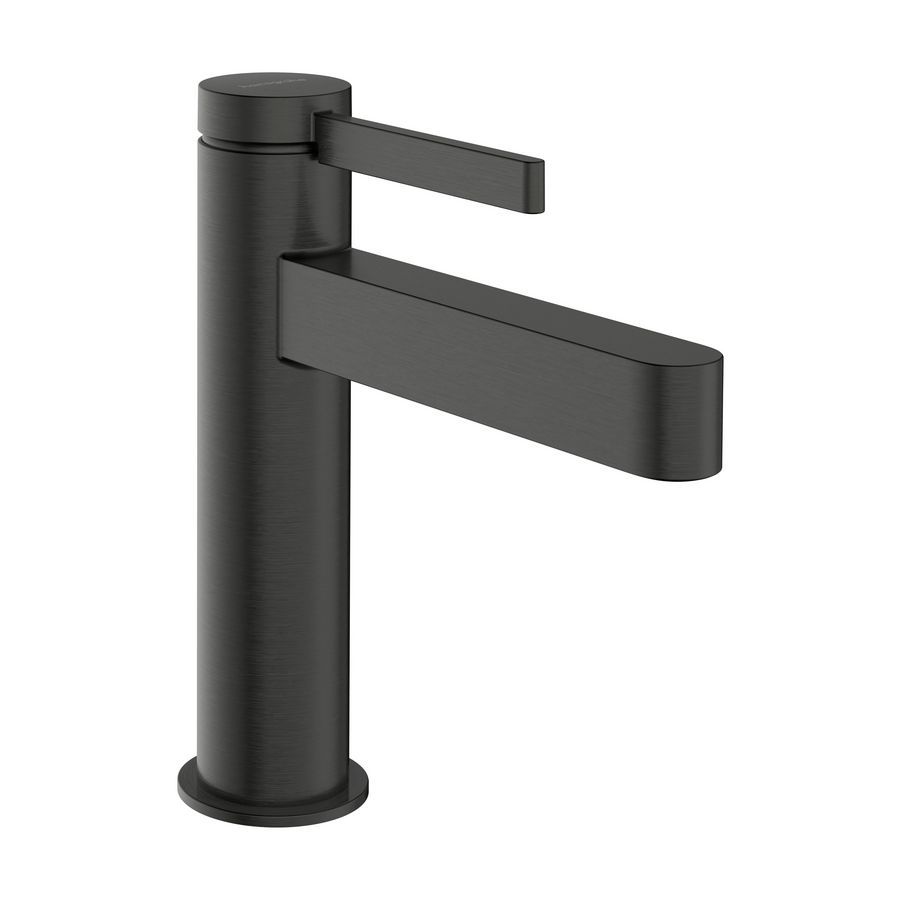Wastafelmengkraan Finoris 1-hendel 110 CoolStart afvoerplug Brushed Black Chrome