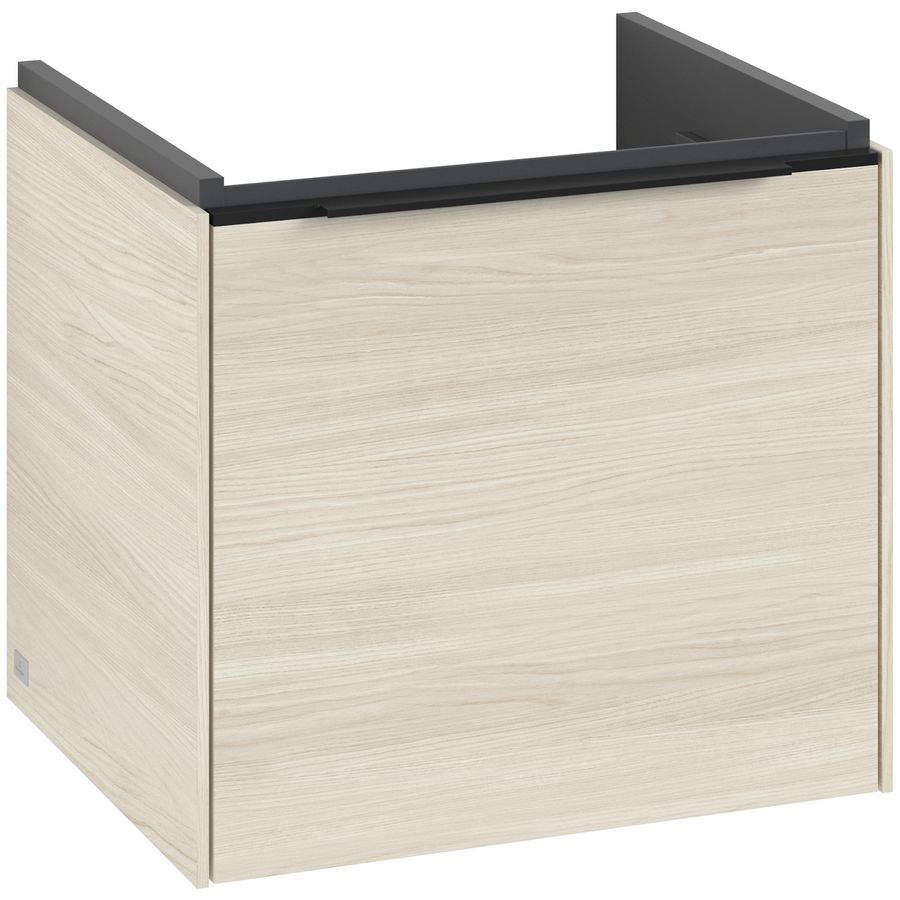 Wastafelonderkastkast SUBWAY 3.0 473x429x407,5mm White Oak C580L1AA greep Volcano Black