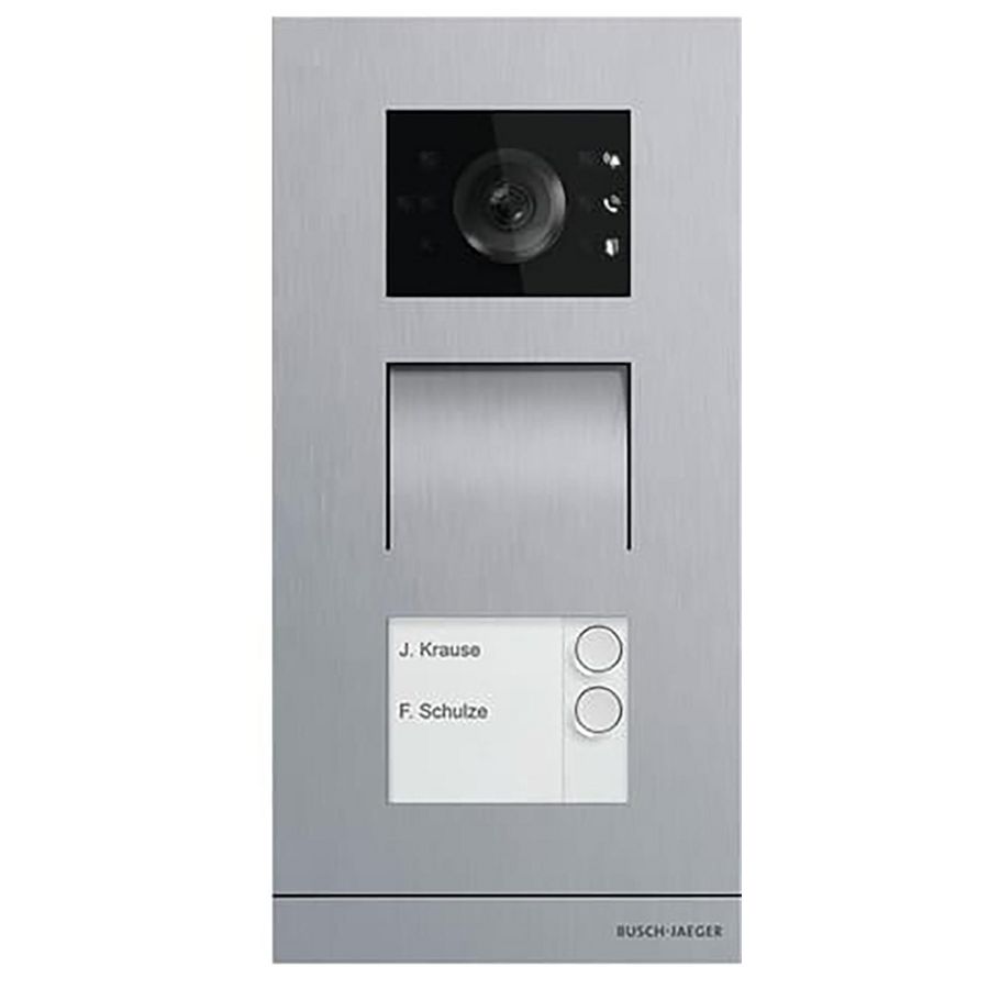 Welcome IP videobuitenpost 2 toetsen rond edelstaal ind. lus (H81381P2-S-03)