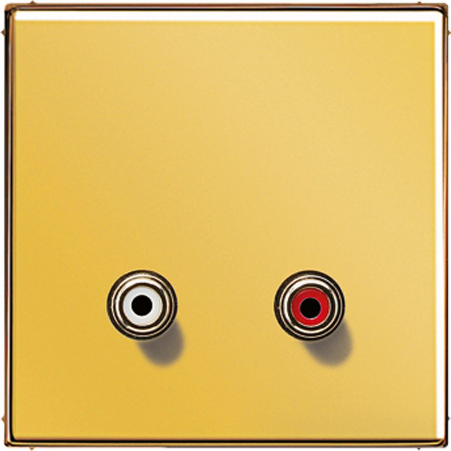 Afdekking goud gel.v.Cinch Audio LS990