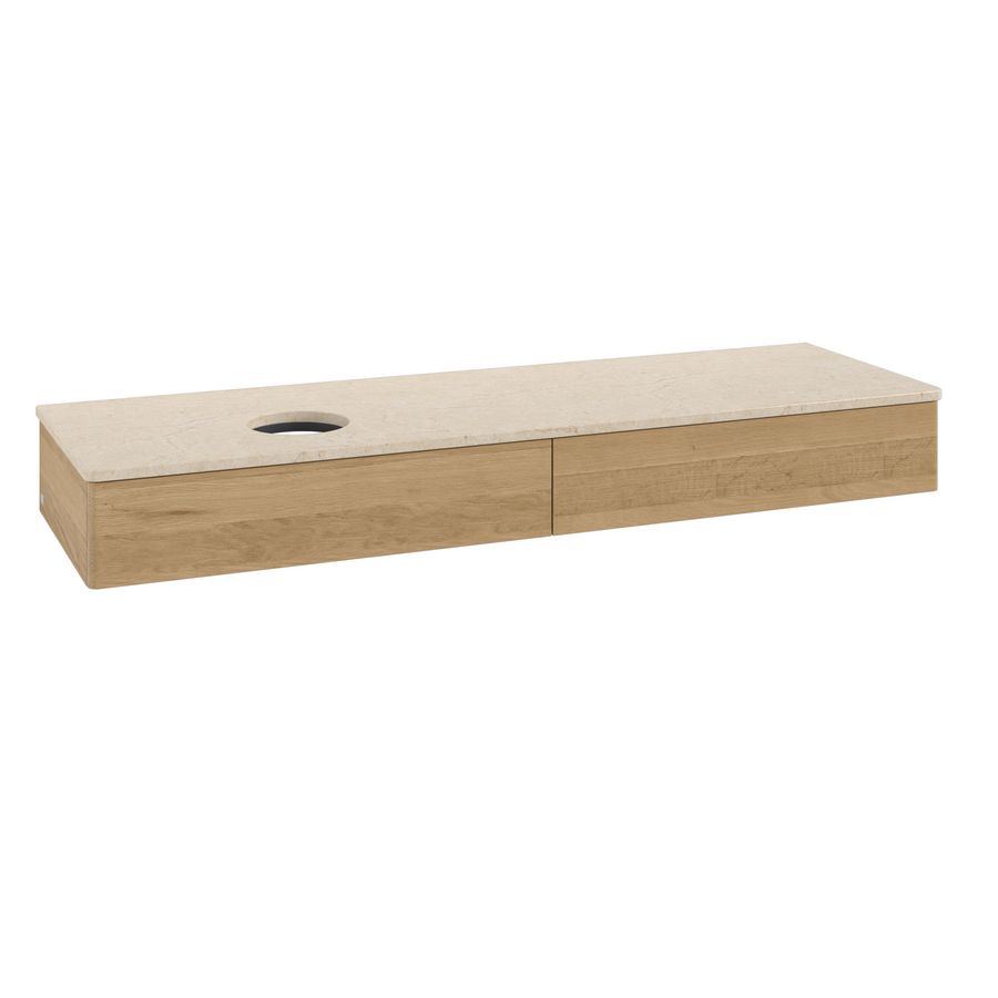 Wastafelonderkast Antao 1600x190x500mm Honey Oak K15013HN