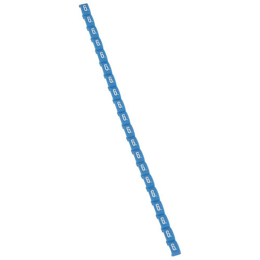 Cijfer 6 blauw Duplix VVE=800