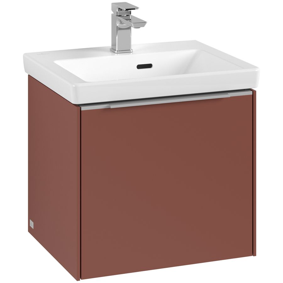 Wastafelonderkastkast SUBWAY 3.0 473x429x407,5mm Wine Red C58000AH greep alu. glans